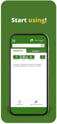 AxCrypt - Protect your files android App screenshot 1